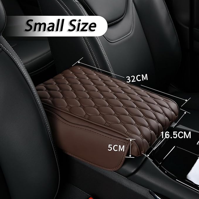 Car Center Console Cover for Audi A5/S5/RS5 Coupe Cabriolet Sportback B8/8T B8/8F B8.5/8.5T/8.5F/F5/B9 8T8/B8 8T3/B8, Thick Armrest Cushion Pad with Side Storage Pockets, Center Console Protector