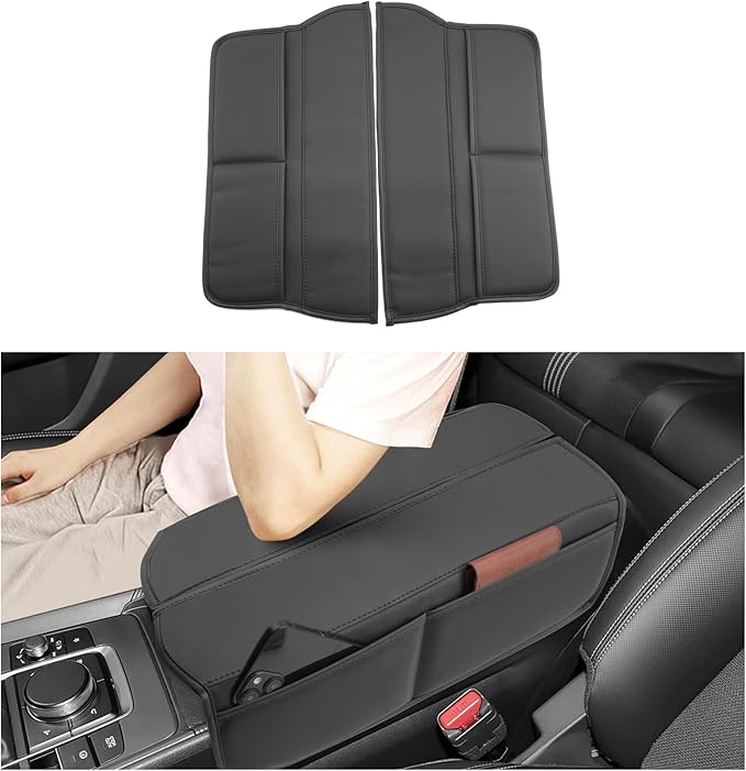SXCY Compatible with Mazda CX50 Armrest Cover 2025 2026 Suitable for Mazda CX-50 2025 2026 Accessories 2023 2024 2025 2026 CX50 Center Console Cover(Black Line)