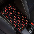 Cherry Auto Center Console Pad, Soft Car Center Console Covers Auto Armrest Seat Box Cover Protector for Most Vehicle SUV Truck