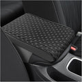 Cool Car Center Console Cushion Pad, Comfortable Ice Silk Car Armrest Cover, Breathable Vehicle Armrest Seat Box Pad Memory Foam, Auto Interior Protection Accessories, Universal for Summer (Black)