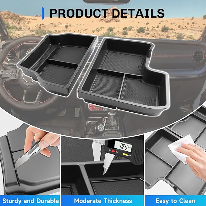 SXCY for 2025 2026 Toyota Sienna Under Console Organizer [Not for Console w/Cool Box] for 2021-2025 2026 Toyota Sienna Accessories 2021-2026 Sienna Under Console Organizer Tray for 2025 2026 Sienna
