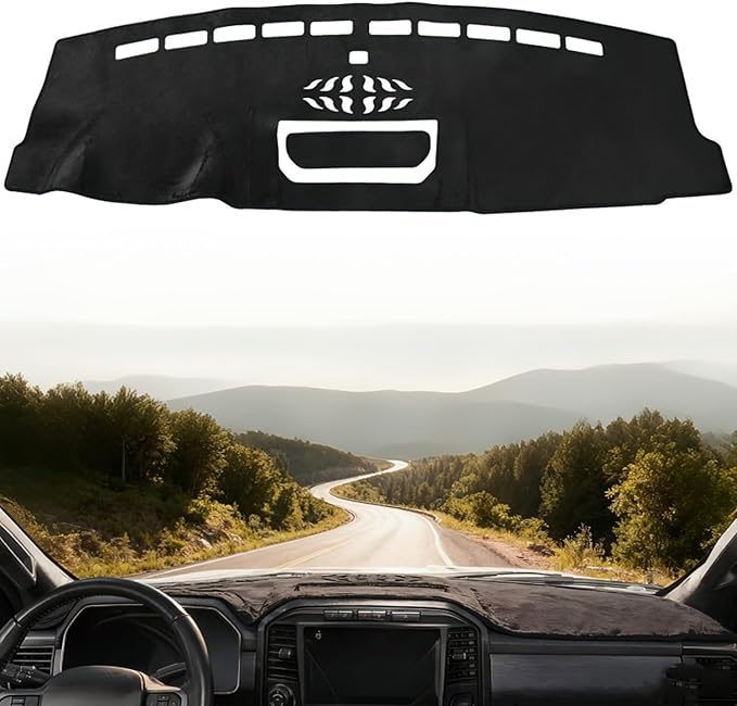 Dash Cover Dashboard Cover Mat Compatible with Ford F150 F-150 2021 2022 2023 2024 2025 2026,Car Interior Dash Covers, Dash Board Cover for Car Trucks, [Not for 22-25 Lightning/25 King Ranch Raptor]