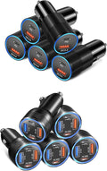 Car Charger Adapter 10 Pack, 65W Multi Port USB C & USB A Car Charger+36W Dual Port USB Car Charger Cigarette Lighter USB Charger Plug for iPhone 16 15 14 13 12 11 Pad Pro