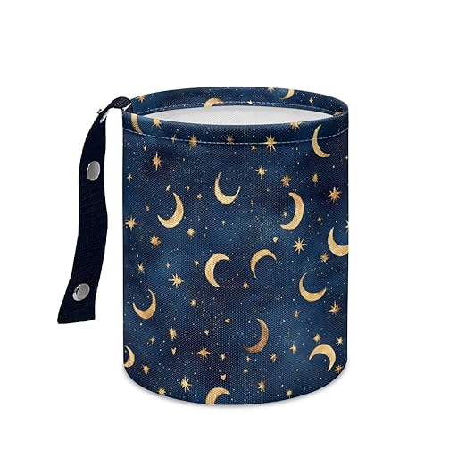 Galaxy Moon Car Trash Bin Mini Auto Garbage Auto Storage Bag Waterproof Multipurpose Vehicle Accessories Car Organizer