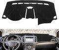 x xotic tech Center Console Dashboard Mat Pre-Cut Non-Slip Sunshield Sun Glare Protector Dash Carpet Pad Black Cover Compatible with Ford Edge 2015 2016 2017 2018 2019 2020 2021 2022 2023 2024 2025