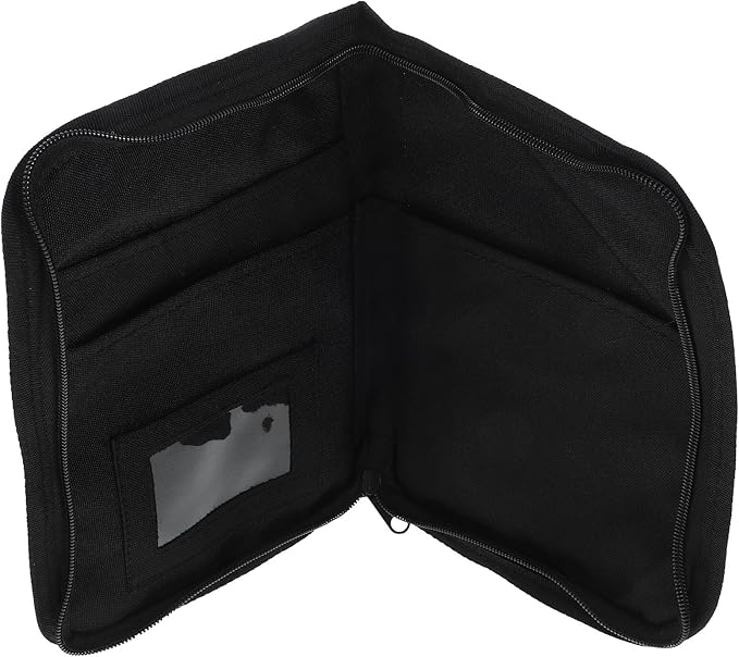 Car Organizer Pouch Oxford Fabric Multi-pocket Glove Box Storage Bag for Car Files Owners Manual and Registration Cards Portable Black Organizer Holder for Vehicle Interior