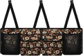 Mushroom Car Trunk Organizer Small Hanging, Daisy Car Organizer SUV Backseat Hanging Car Storage Organizer with Lids Collapsible Cargo Storage Bag