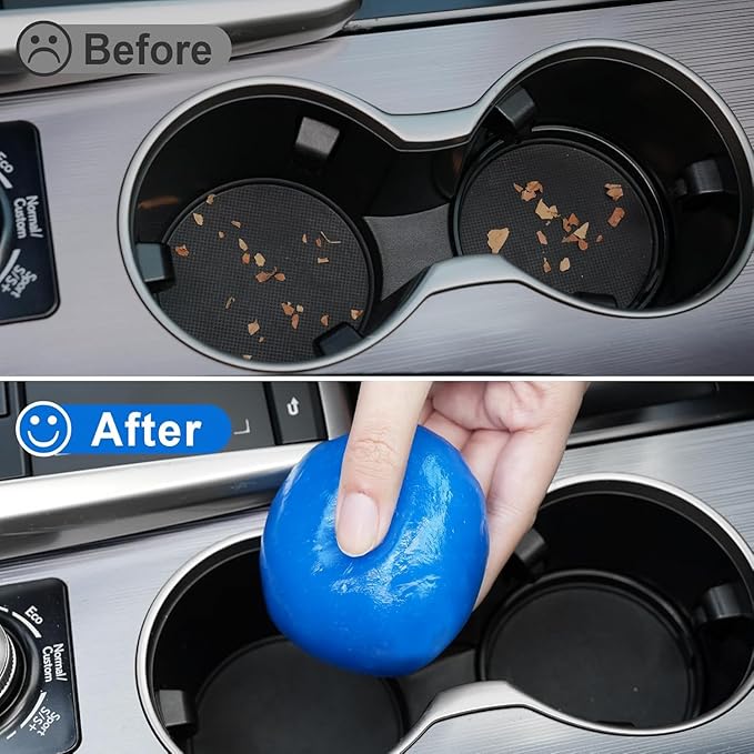 Car Cleaning Gel Detailing Putty,Automotive Interior Cleaning Slime,Car Vent Cleaning Kit for Car and Keyboard,Putty Cleaning Car Accessories Blue