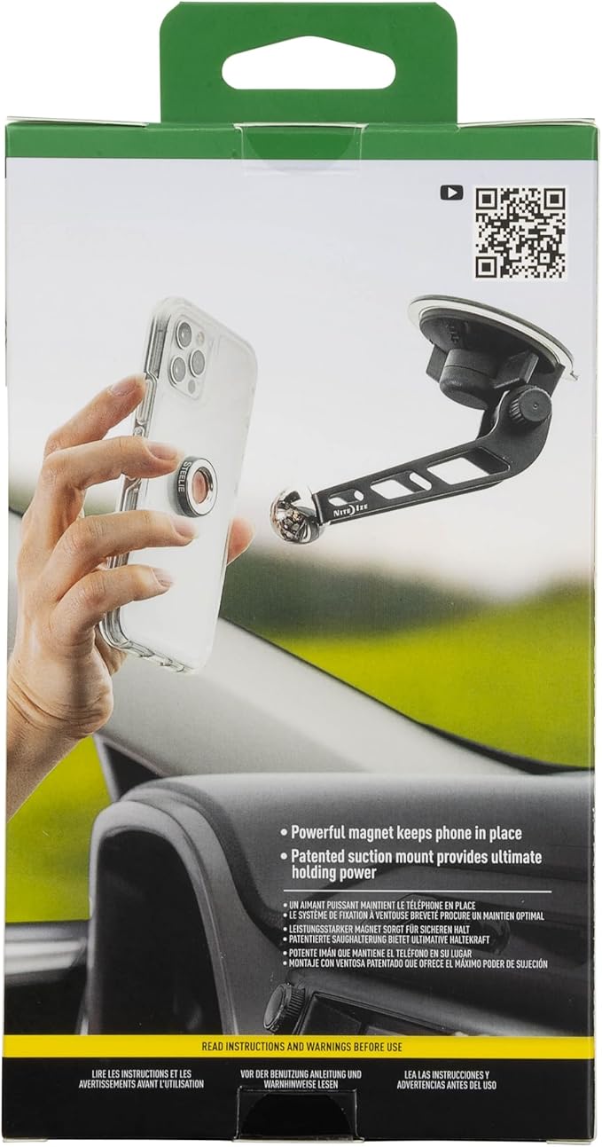 Nite Ize Original Steelie Windshield Mount Kit - Magnetic Cell Phone Holder for Car Accessories - Sturdy Car Windshield Mount for Cell Phones