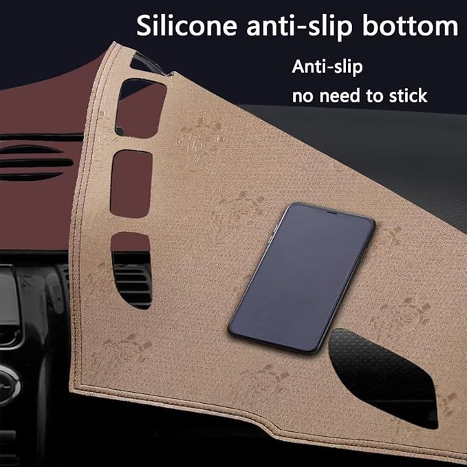 Leather Dashboard Cover Compatible with VW Compatible with Magotan (Speakers、Sensor 2007-2016，Dash Cover, Non-Slip Dash Cover, Dash mat Dashboard Cover, Interior Dash Covers
