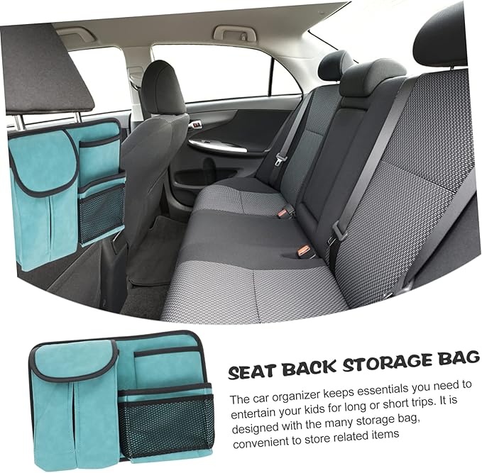 LIFKOME Car Seat Organizer Multi-pocket Hanging Back Storage Bag for Easy Access Portable Design Capacity Material for Family Use