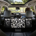 Cow Pattern Print Car Trunk Organizer, Hanging Car Back Seat Storage Bag with 4 Pockets Universal Detachable Car Interior Accessories for Sedans SUVs Truck