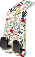 AXRQLSU PU Leather Car Seat Hook, Storage Headrest Hanger, Cute Car Backseat Organizer, Car Hooks For Purses and Bags Colorful Wildflowers White