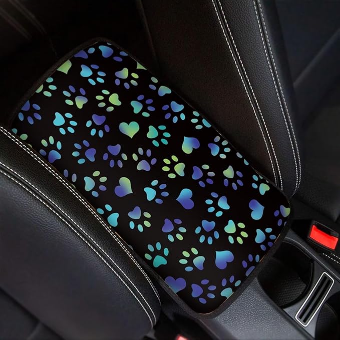 Biyejit Car Center Console Armrest Cushion Cover Pad Car Interior Decor Accessories Universal Fit for Sedan, Truck, SUV