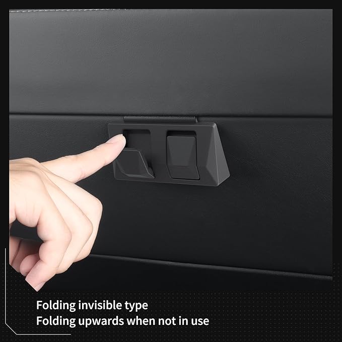 LUCKEASY Glove Box Hook for Tesla ModelYJuniper 2025 2026/Model 3 Highland 2024-2026 Organizer Storage Hook Clips for Hanging Car Accessories Black