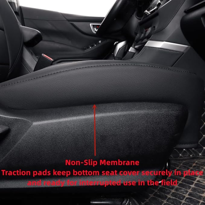 coverdream Custom Seat Covers Compatible with Select Subaru Legacy 2010 2011 2012 2013 2014 Models - Leatherette (Black,Full Set)