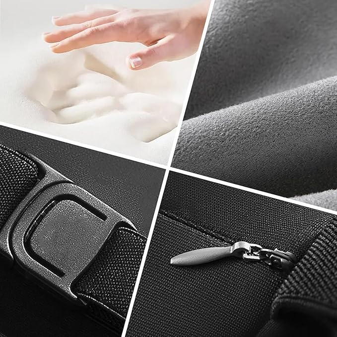 Car Headrest & Lumbar Support Cushion for Kia Sportage NQ5 2023, Ergonomic Memory Foam Seat Headrest Neck Rest Cushion Travel Kit Removable for Neck Back Pain Relief,Blue
