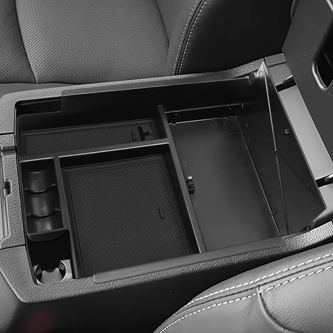Hellet Center Console Hidden Box Organizer Compatible with Toyota 2010-2020 2021 2022 2023 2024 4Runner Interior Accessories Storage Box Tray Organizer