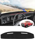 CARTIST Dash Cover for Ford F100/F150/F250/F350/Bronco Pickup Truck 1973-1977 1978 1979 Dashboard Cover Mat for F150/F250/F350 Accessories Non-Slip Carpet Sunshield Glare UV Rays Protector