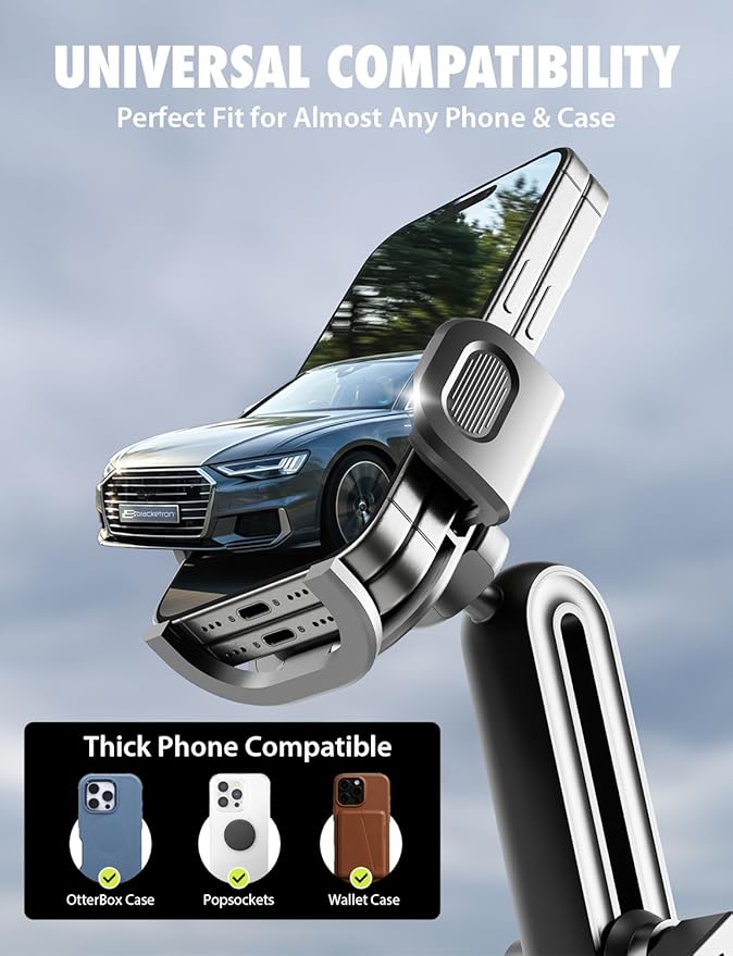 Bracketron TripGrip Extend Cup Holder Phone Holder - Universal Car Phone Holder Cup Holder Mount, 360° Rotation, Fits Devices Up to 4.2", GPS & Smartphone