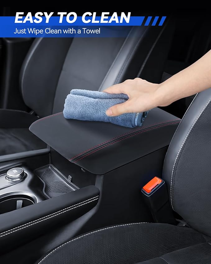 Armrest Cover for 2025 2024 2023 2022 2021 2020 Ford Explorer Accessories Center Console Middle Lid Pad Protector for Car Elbow Rest