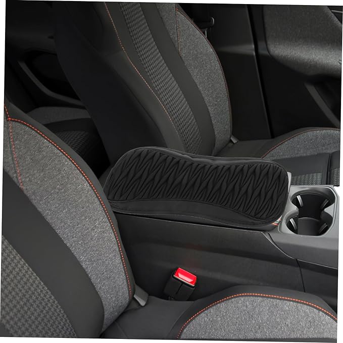 Mikinona Comfortable Auto Armrest Pad Faux Center Console Cushion for Cars Easy Installation Enhances Driving Experience Compatible with Multiple Models