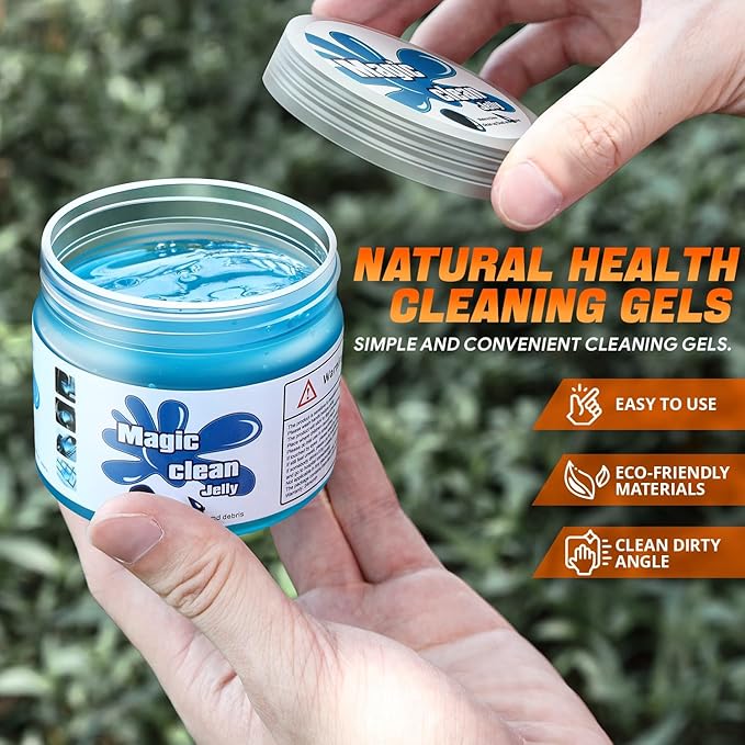 Auto Detailing Jelly Set Car Cleaning Putty - Universal Cleaning Gel for Cars, Vents, Electronics & More - Blue, Red, Green, Yellow (4 Units) CAAP-TOLS-CG-4