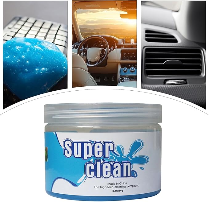 Dust Cleaning Gel - Car Detailing Putty, Interior Cleaner for Car Vents, Dashboard, Air Vents, Keyboard, Laptop | Automotive Cleaning Gel, Car Detailing Tool, Car Interior Cleaner for Home, Office, El