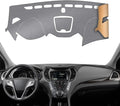 KEYOOG Dashboard Cover Dash Mat Fit for Hy-undai 2018-2013 Santa Fe,Santa Fe Sport (Without HUD Models),Car Dash Board Mat Anti-Glare Carpet,Non-Slip Pad Sunshield Protector (Grey)