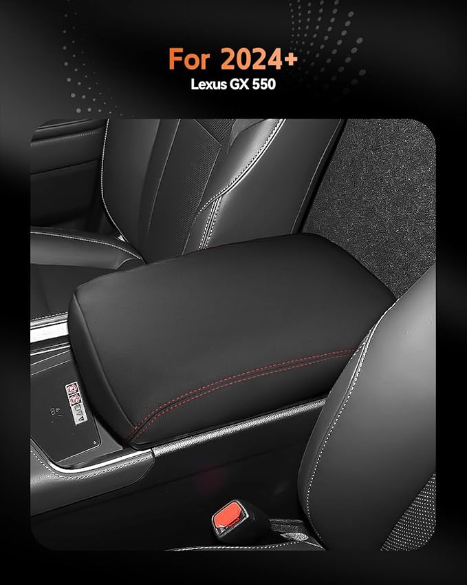 CDEFG for 2024 2025 2026 Lexus GX 550 Center Console Cover Armrest Box Cover for GX550 (Premium, Premium Plus, Luxury, Luxury Plus, Overtrail, Overtrail Plus) Accessories Console Arm Rest Protector