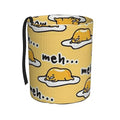 Gudetama Cute Car Trash Can Leak Proof Hanging Waterproof Garbage Can Multipurpose Trash Bin for Car SUV Front Seat Headrest Collapsible and Portable Storage Pocket