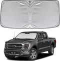KAYZT Windshield Sun Shade for Ford F150 2021-2025 2026 Super Crew Cab, Super Cab, Regular Cab Foldable Sunshade Front Window Custom Fit Accessories