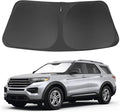 Windshield Sun Shade Fit for 2020-2024 2025 Ford Explorer SUV, ST XLT, Limited, Platinum Accessories Foldable Sunshade Sun Visor Protector Keep Car Cool