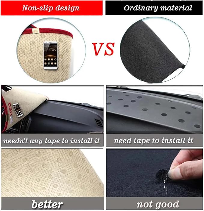 Fit for Honda Vezel 2014-2019,Dash Cover,Interior Dash Covers,Non-Slip Dashboard Cover Mat,Car Interior Accessories