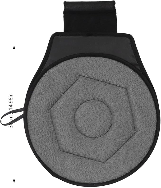 AMAKO Revolve 360 Car Seat Cushion, Rotating Geometric Rhombic Swivel Car Seat for Elderly Portable Round Seat Cushion