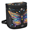 MNSRUU Car Trash Can with Lid, Multi-Color Butterfly Starlight Car Trash Bag Hanging Organizers and Storage for Front Back Seat, Leak-Proof Trash Bin