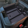 Zxiaochun Center Console Armrest Box Organizer Tray for 2019-2022 Chevy Silverado/GMC Sierra 1500 and 2020-2023 Silverado/Sierra 2500/3500 HD Accessories (Full Console w/Bucket Seats ONLY) Black Trim
