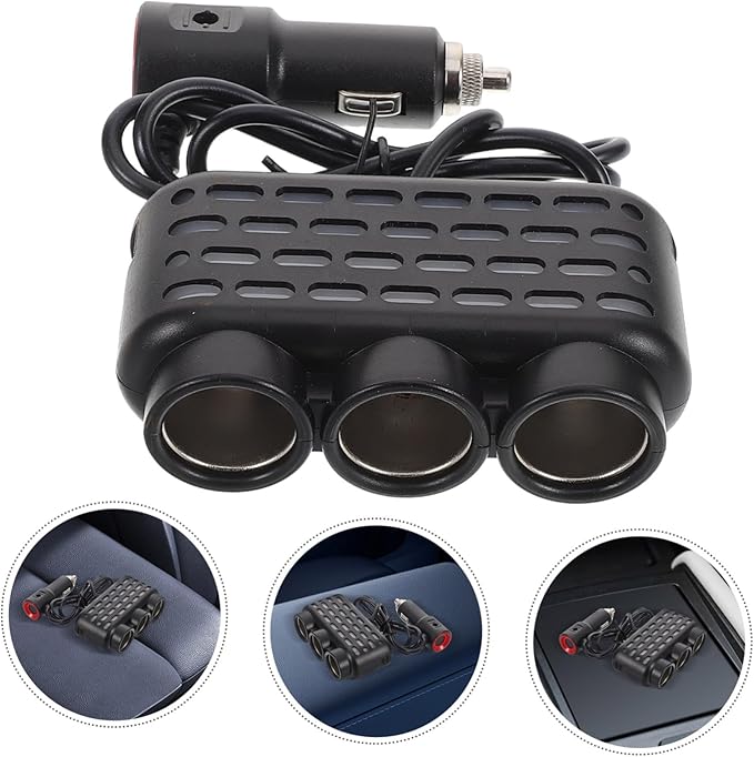 Alipis Car Charger Cars Car Adapter for Plug Outlet Car Outlet Cool Car Accessories Car Gadgets Car Accessories for Converter Car Mobile Phone Automobile Chargers Metal Black