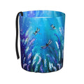 Purple Flowers and Cute Dragonfly Car Trash Can Leak Proof Hanging Waterproof Garbage Can Multipurpose Trash Bin for Car SUV Front Seat Headrest Collapsible and Portable Storage Pocket