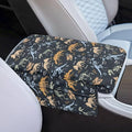 Dreaweet Dinosaur Car Accessories Thick Center Console Cover with Pockets Cute Car Armrest Storage Box Mat,Universal Comfortable Arm Rest Cover for Car Center Console Armrest Cover Pad