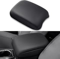 Center Console Cushion Compatible with Toyota Tacoma 2016-2023 Accessories, Premium Leather Arm Rest Cover Pad, Car Middle Console Cover (Black)