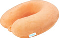 Bliss Neck Pillow - Lightweight U-Shaped Memory Foam Travel Neck Pillow with Snap Closure for Airplanes, Traveling, Offices, Cars, Orange Terry