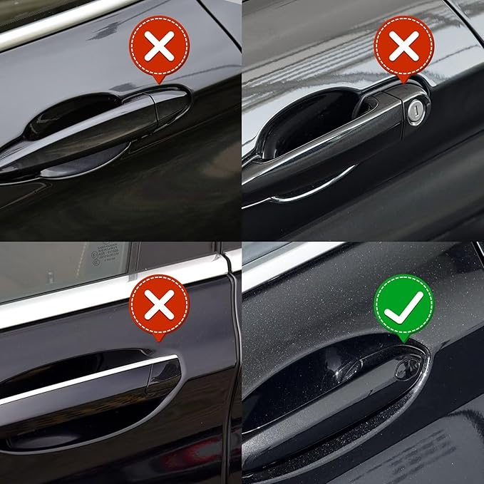 Goholy Car Door Handle Cover Cap Compatible with BMW 1 3 5 6 8 Series X5 X6 X7 Z4 M5 M8 F90 G05 G06 G07 51217489341 51219463547 Door Key Cover Door Handle Accessories Lock Cap Fragrant Red