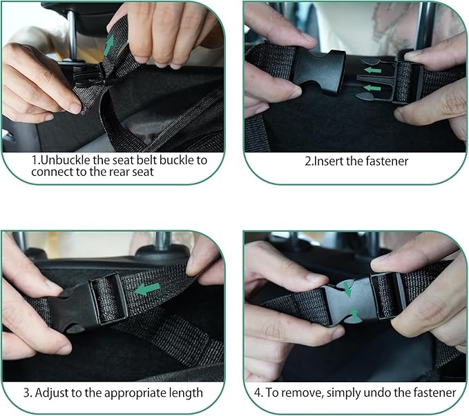 NUWQICD Hanging Car Trunk Organizer Fit For Hyundai Tucson Foldable Large Capacity 41.3x20 inch Backseat Trunk Organizers Storage, Car Accessories Interior, with Multi Pockets Black