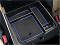 SXCY for 2022-2024 2025 Kia Carnival Center Console Organizer for 2023 2024 2025 Kia Carnival Armrest Console Organizer for Kia Carnival 2024 2025 Accessories(Blue Mats)