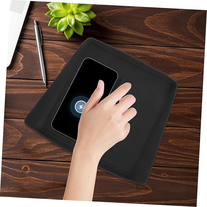 CHILDWEET Cordless Charger Mat for Model Y Skid Silicone Dashboard Charging Pad Sleek Minimalist Design for Easy Installation and Secure Phone Charging Your Car Interior