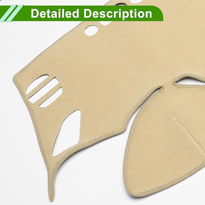 Dashboard Cover for Nissan Murano 2015-2019 Non-Slip Interior Dash Cover Mat Polyester Silicone