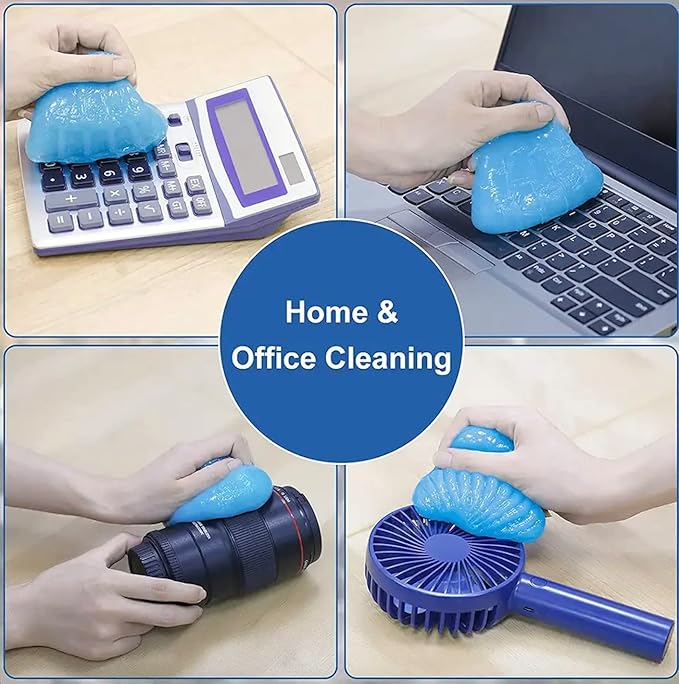 Cleaning Gel for Car, Car Cleaning kit for Detailing and Removing dust and Dirt from Automotive crevices, air Vents, and interiors. can be Used to Clean Keyboards, PCs, laptops, and Cameras.