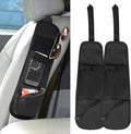 Hovom 2PCS Car Seat Storage Hanging Bag, Multi-Pocket Auto Seat Side Organizer, Multifunctional Mesh Pocket Auto Front Seats Organizer for Phone Wallet Glasses, Universal Car Accessories (Black, 2PCS)