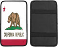 California State Flag Car Center Console Cover, Universal Waterproof Armrest Pad, Soft Comfort Cushion & Scratch-Resistant Protector for Cars, SUVs and Trucks